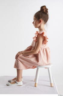 Doroteya  1 casual dressed pink dress sitting white ballerina…